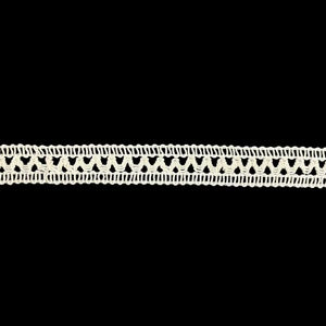 Ribete de encaje de rayón blanco de alta calidad – Elegante borde decorativo estrecho para costura, prendas de vestir, vestidos y manualidades DIY - Product Image 3