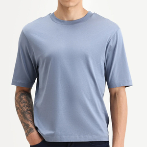 High Quality Blank Cotton StreetWear <b>Tshirt</b> Oversized Drop Shoulder T-shirt Custom Print logo HeavyWeight <b>White</b> T Shirt for Men - Product Image 1