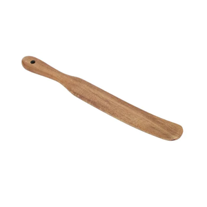 Spatule fine à long manche et fouet à pâte en bois de teck naturel pour la pâtisserie et la cuisine, vente en gros du Vietnam - Product Image 1