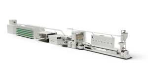 โรงงานผลิตเทป PP ระบบอัตโนมัติเต็มรูปแบบ เครื่องพันเทปแบบประหยัดพลังงาน ควบคุมด้วย PLC ความเร็วสูง 550 ม./นาที ใช้ได้กับวัสดุพื้นผิว PP ทอ - Product Image 3