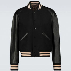 High Street Varsity <b>Jackets</b> Custom Size High Wool Fabric Solid Color New Design <b>Winter</b> Breathable Front Logo 2026 - Product Image 3