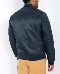 Blouson Moto en Jean Sophia pour Homme, Hiver 2023, Imperméable, Col Montant, Boutons Corne, Doublure Coton, Motif Uni - Product Image 2