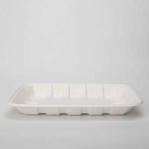 New Hot Selling <b>Disposable</b> Food Grade Biodegradable Eco-Friendly Meat Tray Supermarket 10x6 Inches Poultry Tray Party Packaging - Product Image 3