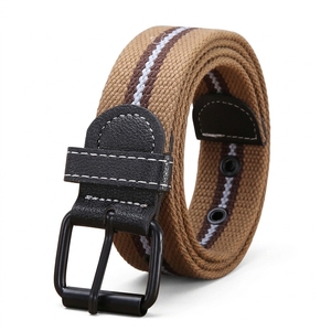 Cinturón de Nylon para Hombre y Mujer, Hebilla Doble de Aleación de Zinc, Ajustable, Tejido, Casual, para Jeans, Uso en Exteriores, Resistente - Product Image 5