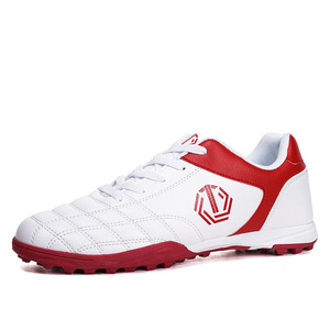 Chaussures de football en cuir PU pour hommes, baskets de sport professionnelles, semelle intermédiaire en caoutchouc, doublure en coton, style basketball - Product Image 6