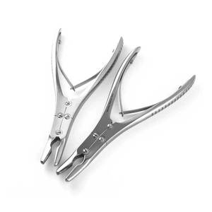 Rongeur à os Ruskin 2 pièces 75 courbé double action, instruments chirurgicaux orthopédiques en acier inoxydable, USA Europe - Product Image 1