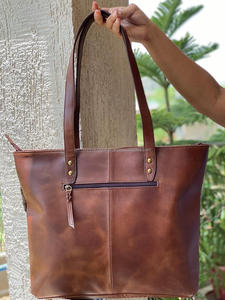 กระเป๋าสะพายไหล่สำหรับผู้หญิงกระเป๋าสะพายไหล่งานเย็บปะคุณภาพสูงทำจากหนังแท้มีสไตล์ใหม่ - Product Image 6