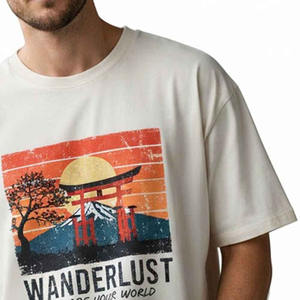 Camiseta para Hombre 2026, Holgada, de Algodón, Transpirable, Suave, Informal, para Uso Diario, Estilo Urbano, Moda Casual - Product Image 5