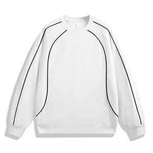 เสื้อฮู้ดดี้ลายทางสไตล์เรโทรใหม่ประจำฤดูใบไม้ผลิและฤดูใบไม้ร่วงปี 2026 สำหรับวัยรุ่น ทรงหลวม น้ำหนักมาก สวมใส่สบาย - Product Image 2