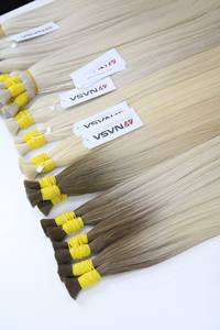 Extensions de cheveux en vrac de haute qualité cheveux vietnamiens Double noyer 100 grammes couleurs claires 24 pouces - Product Image 5
