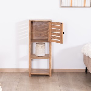 Estante de almacenamiento Vandana Royal Space de madera de acacia con compartimento con persianas Conoa - Product Image 2