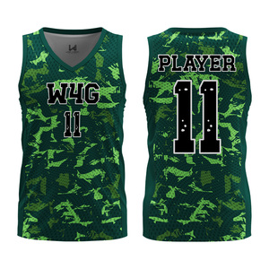 Custom Camouflaged Adults Unisex Sleeveless V Neck Basketball Jerseys Custom Printed Front Logo Moisture Wicking Jerseys - Product Image 3