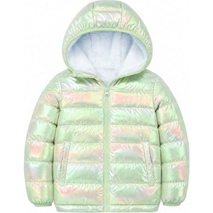 Veste matelassée à capuche unisexe personnalisée pour homme, manteau d'hiver chaud à fermeture éclair, brillant irisé violet clair, décontracté, coupe-vent, faux camouflage - Product Image 5