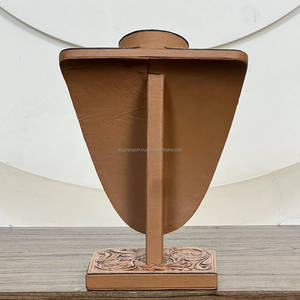 Nuevo Soporte de Exhibición para Collares de Cuero Genuino Estilo Western 2026, Hecho a Mano con Diseño Floral, Decoración Rústica para Boutique - Product Image 6
