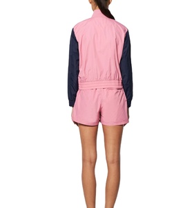 Chaqueta de moda de talla grande personalizada para mujer, cortavientos impermeable informal de otoño, tela estampada de nailon, suministro al por mayor - Product Image 2