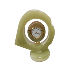 Designer Finish Onyx And Marble <b>Clock</b> Luxury Onyx Premium Quality Handcrafted Onyx And Marble <b>Clock</b> For <b>Table</b> - Product Image 5