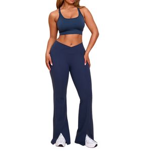 Ensemble de yoga taille haute personnalisé pour femmes, vente en gros, mode, multicolore, respirant, haut de sport et leggings, vêtements de sport - Product Image 1