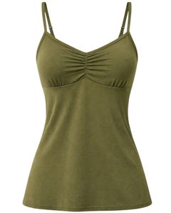 Débardeur Camisole Vert Personnalisé pour Femme – Coupe Ajustée, Bretelles Réglables, Extensible, Décontracté, Basique, Été, Doux et Confortable pour le Quotidien - Product Image 2