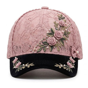 <b>Women</b> Lace Baseball <b>Hat</b> Breathable Lightweight Fashion Headwear With Adjustable Fit For Outdoor Travel And Everyday Style - Product Image 6
