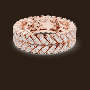 Earthgleam joyas 14K Corona Diseño Anillo Princesa Estilo Mujer Joyería - Product Image 1