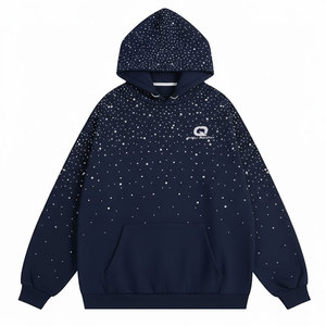 Conjunto Deportivo de Dos Piezas con Pedrería para Hombre, Transpirable, para Invierno, Hecho en Pakistán, con Sudadera con Capucha y Bolsillos Laterales - Product Image 4