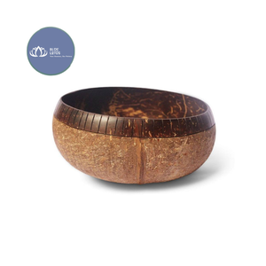[BEST SELLER] Bol en coque de noix de coco écologique, finition lisse, vente en gros, artisanal, compatible lave-vaisselle, modèle Blue Lotus Lucy - Product Image 1