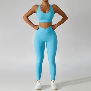 Conjunto de Yoga de Nuevo Estilo a Precio Económico para Mujer, Ropa Deportiva de Secado Rápido, Conjunto de Yoga para Mujer - Product Image 4
