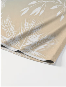 T-shirt à manches courtes pour homme, imprimé feuilles de palmier, col rond, coupe ajustée, vêtement décontracté, imprimé numérique, respirant, tricoté en polyester, style moderne pour homme - Product Image 4