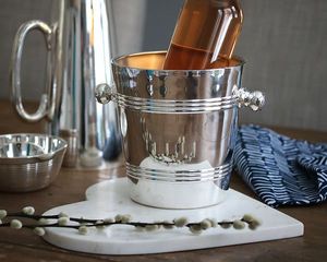 Metal bucket designer champagne cooler party <b>bar</b> accessory luxury drink ware elegant serving bucket wine - Product Image 4