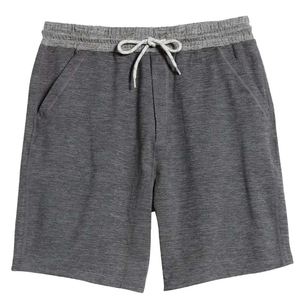 Shorts Bermuda en coton uni pour homme, taille à cordon de serrage, coupe décontractée ample avec poches latérales, tissu tricoté respirant - Product Image 1