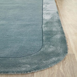 Alfombra Moderna de Color Azul Sólido, Alfombra de Lana Viscosa Suave y Afelpada, Alfombra Rectangular para Sala de Estar, Dormitorio, Guardería, Decoración de Lujo para el Hogar - Product Image 4