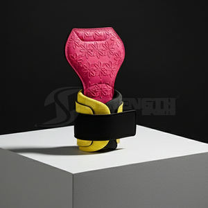 Agarraderas ajustables para levantamiento de pesas con diseño acolchado para levantamiento pesado y press de banca - Product Image 5