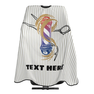 Cape de Coiffeur Professionnelle Personnalisable avec Logo, Imprimée par Sublimation, Imperméable, Légère et Durable en Nylon/Polyester - Product Image 1