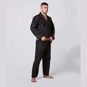 Venta al por Mayor de Kimonos Negros Personalizados para BJJ, Jiu Jitsu Brasileño/Judo, Uniformes de Kimono para Adultos Hechos a Medida, Pakistán - Product Image 1