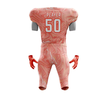 Ensemble d'uniformes de football américain personnalisés en polyester de haute qualité, réversibles, respirants, anti-plis, séchage rapide, extensibles, coupe courte - Product Image 5