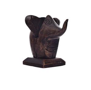Wooden elephant holder hand carved spectacle stand <b>decorative</b> glasses organizer home <b>office</b> desk <b>accessory</b> gift - Product Image 1