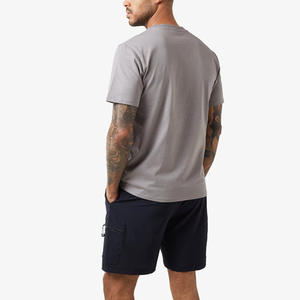 Ensemble short d'été pour homme à manches courtes, imprimé logo personnalisé, style hip-hop, 100% coton, séchage rapide, tenue tendance pour temps chaud - Product Image 3