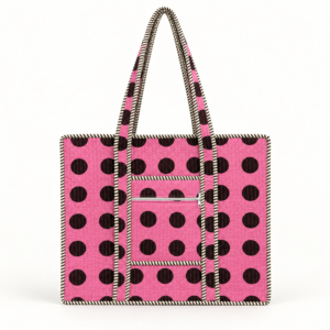 Pinksa Fashion Handmade Autumn/Winter <b>Summer</b> Lightweight Eco-friendly Jaipur Floral Print Quilted Cotton Open <b>Tote</b> <b>Bag</b> Large <b>Bag</b> - Product Image 1