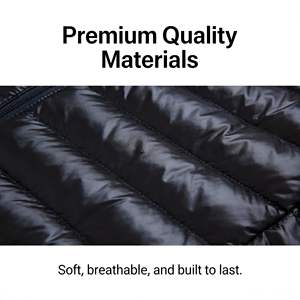 Blouson d'hiver matelassé style urbain, col montant, coupe-vent, résistant à l'eau, respirant, avec logo frontal, nouvelle collection, non tissé - Product Image 6