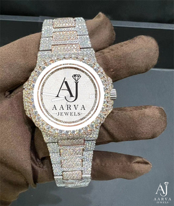 Montre mécanique avec cadran incrusté de cristaux, bracelet, montre-bracelet, ton argenté, bijoux de mode, cadeau - Product Image 4