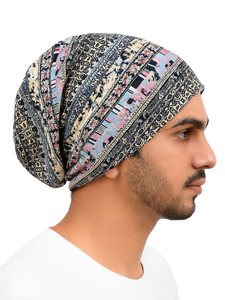 Digital Printed Paisley Pattern Casual Hat 56-58CM Adult Size Custom <b>Beanies</b> New Arrived Customized Unisex Floral <b>Beanie</b> - Product Image 3