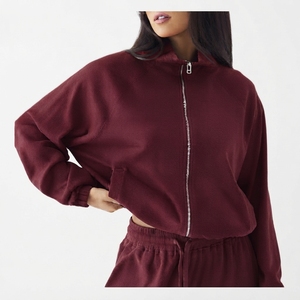 <b>Women</b> Custom Printed <b>Zip</b> <b>up</b> <b>Hoodie</b> Polyester/Cotton Pullover Breathable Casual Sweatshirt with Pockets - Product Image 3