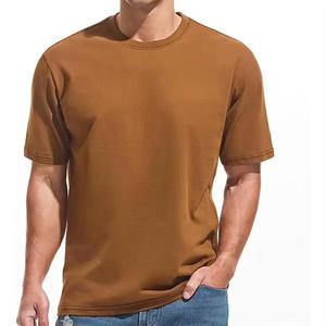 <b>Plain</b> Men's <b>T</b>-<b>Shirt</b> Classic Short Sleeve Regular Fit Eco-Friendly Polyester/Cotton Custom Logo Embroidery for Casual Wear Team - Product Image 1