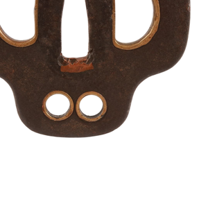 ดาบเหล็กยุคเอโดะของญี่ปุ่น พร้อมที่จับดาบแบบซูบา ลายโคเกะมอนรูปทรงเมลอน  อะไหล่ดาบโบราณไม่มีตราประทับ - Product Image 4