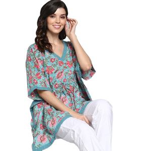 Ensemble de 2 pièces d'été décontracté pour femmes-Robe de nuit imprimée à manches courtes-Tissu tissé à longueur de plancher-Motif léger-Ensemble de plage décoré - Product Image 1