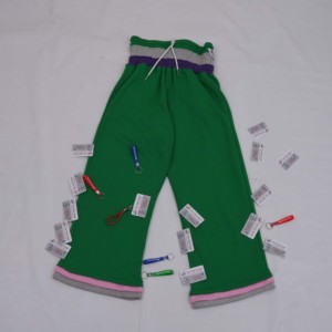 Pantalones Deportivos Anchos Verdes con Cordón Ajustable en la Cintura, Color Sólido, Casuales para Mujer, Primavera, Corte Holgado, Tejido de Spandex y Algodón - Product Image 5