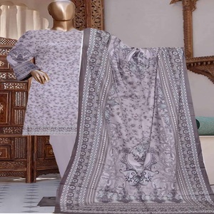 ชุด Punjabi สไตล์อินเดียเสื้อผ้าอินเดีย salwar kameez บนสนามหญ้าพิมพ์ดิจิตอล - Product Image 4