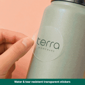 Custom Durable Waterproof Matte UV Resistant Transparent Vinyl Stickers for Packaging Bottles and Jars - Product Image 2