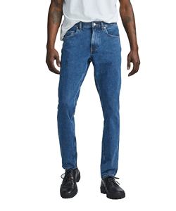 กางเกงยีนส์ผู้ชายขายดี ดีไซน์ใหม่ สีฟ้าอ่อน กางเกงยีนส์ลำลองสำหรับผู้ชาย สไตล์วินเทจฟอกสี - Product Image 1