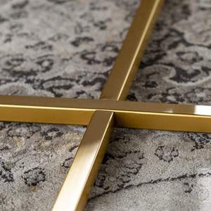 Juego de Mesa de Centro Redonda de Hierro con Tapa Metálica, Mesa de Centro Moderna para Sala de Estar, Muebles de Decoración para el Hogar de Lujo Ecológicos - Product Image 3